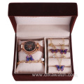 Fashion Jewelry Gift Set Charm Ladies Watch Set